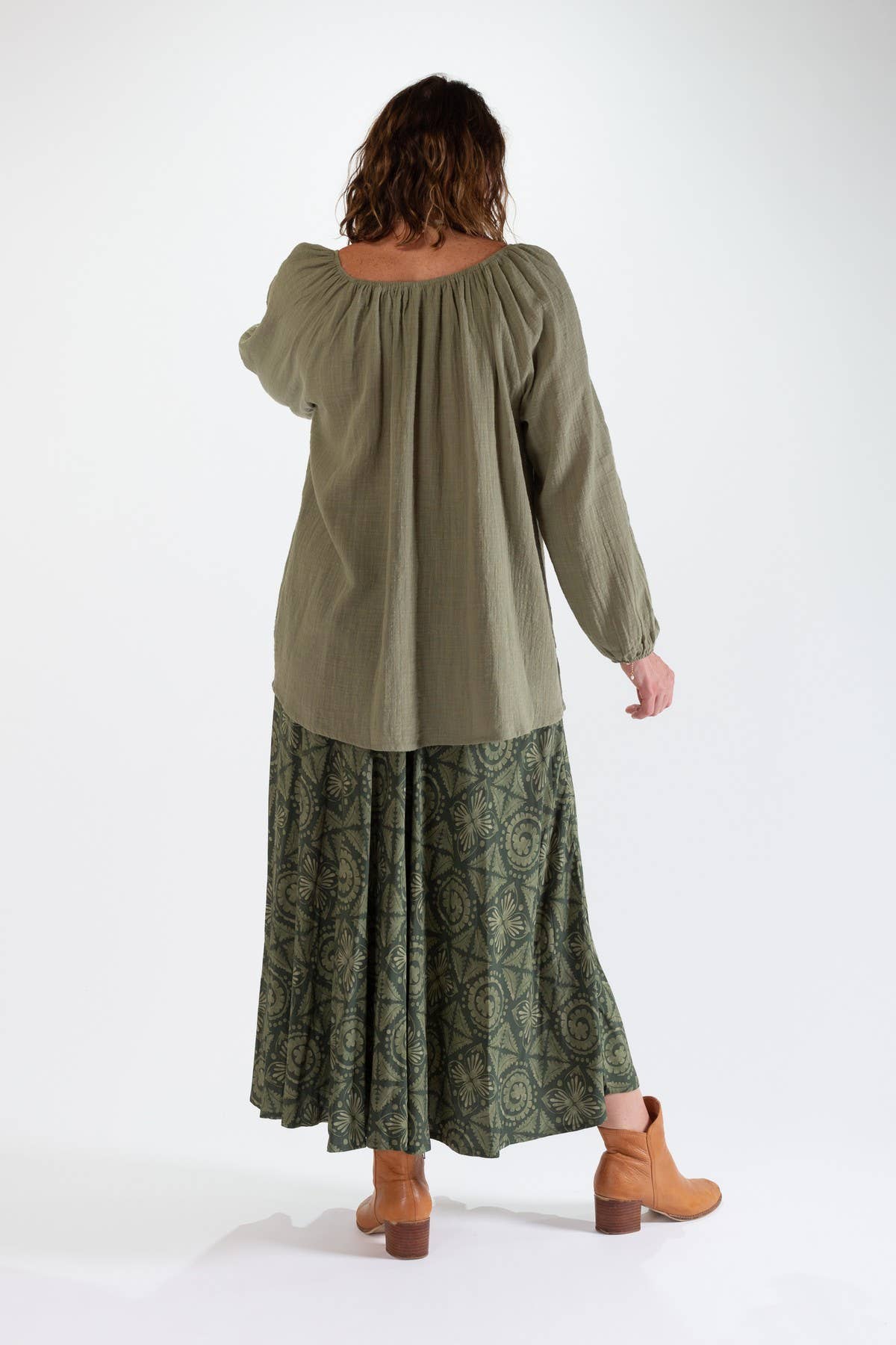 ROSE GYPSY BLOUSE IN COTTON