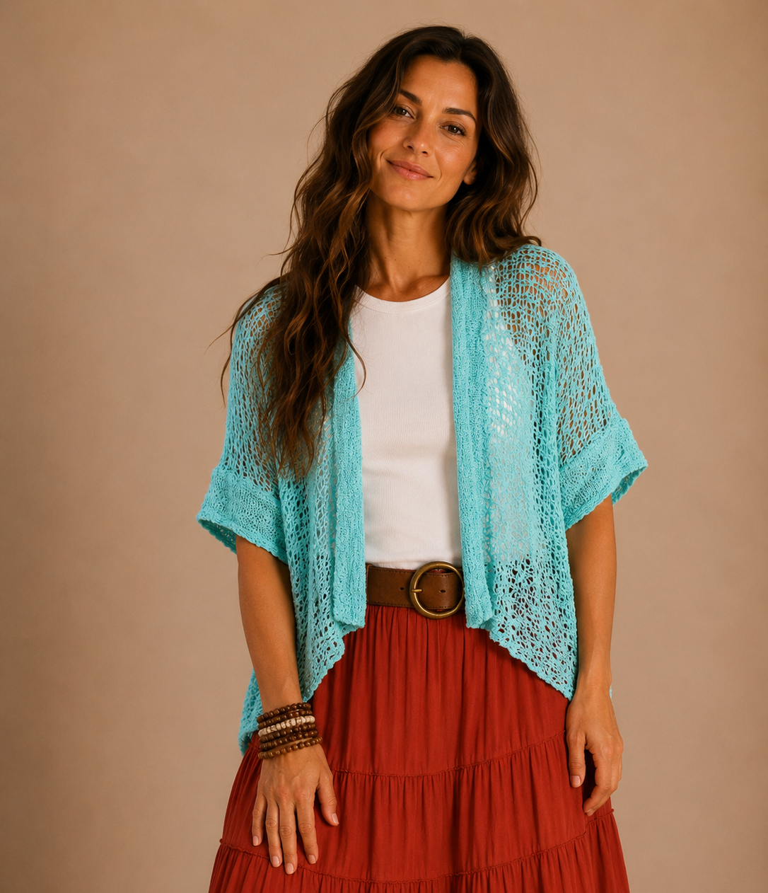 POPCORN KNIT CARDY/SHRUG
