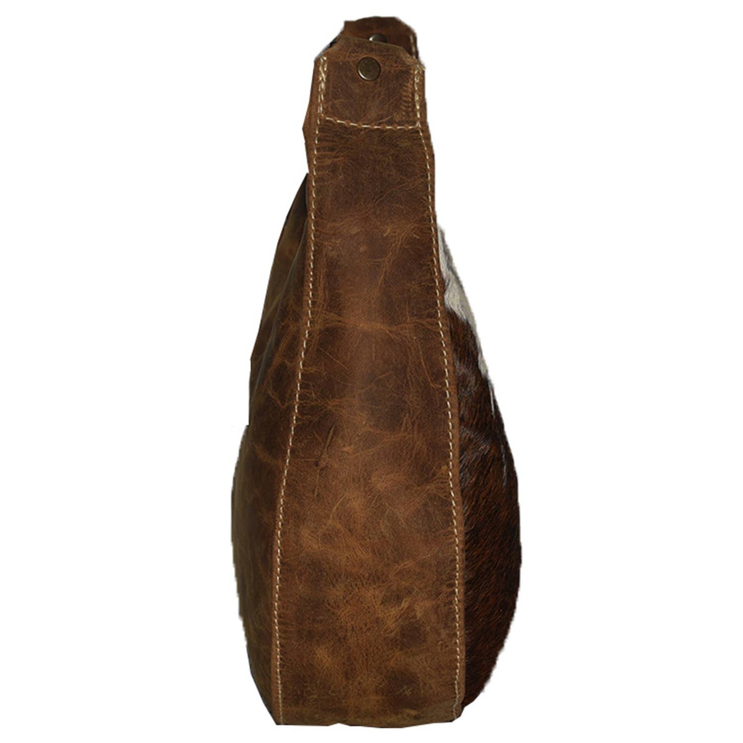 Leather Hairon Rizo Wristlet Bag