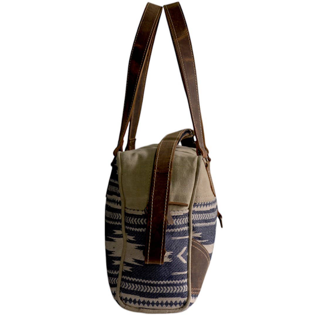 Canvas & Leather Handessia Mini Duffle