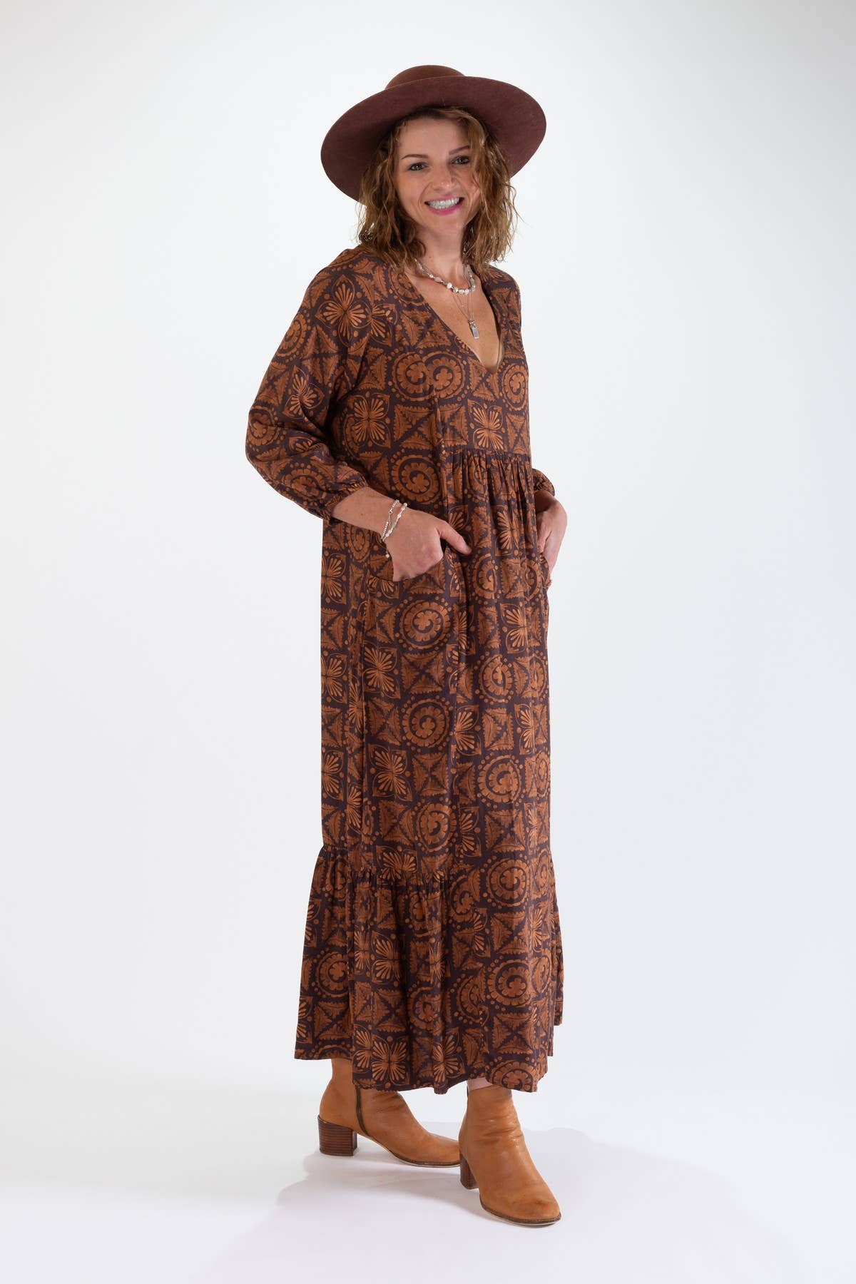 OHIO MAXI DRESS WITH FRILL