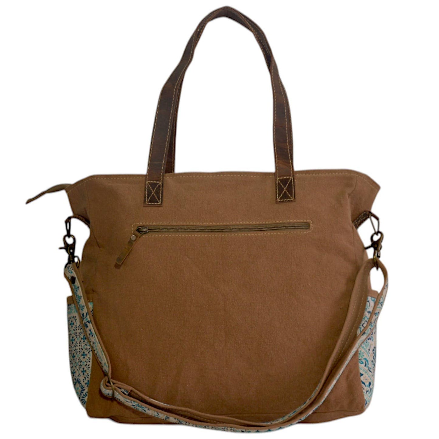 Canvas & Leather Pallet Messenger Bag