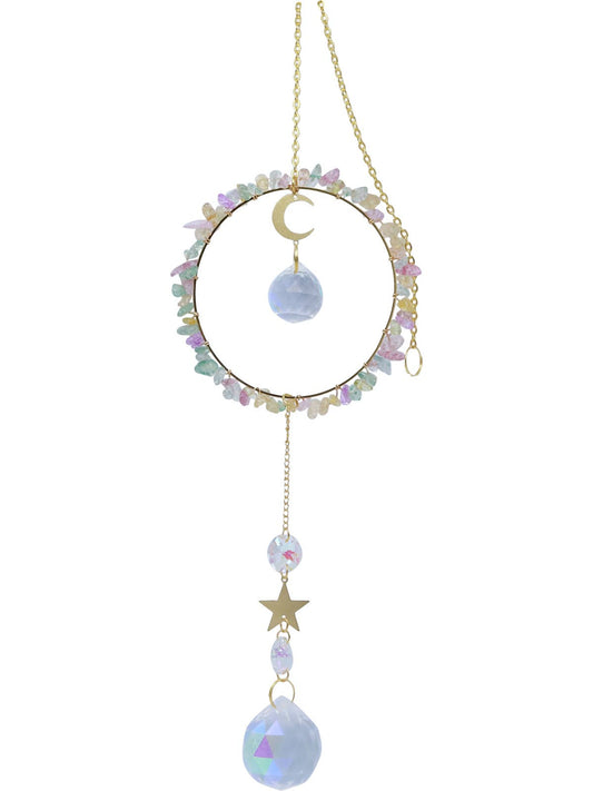 40cm Crystal Suncatcher Rainbow Ring