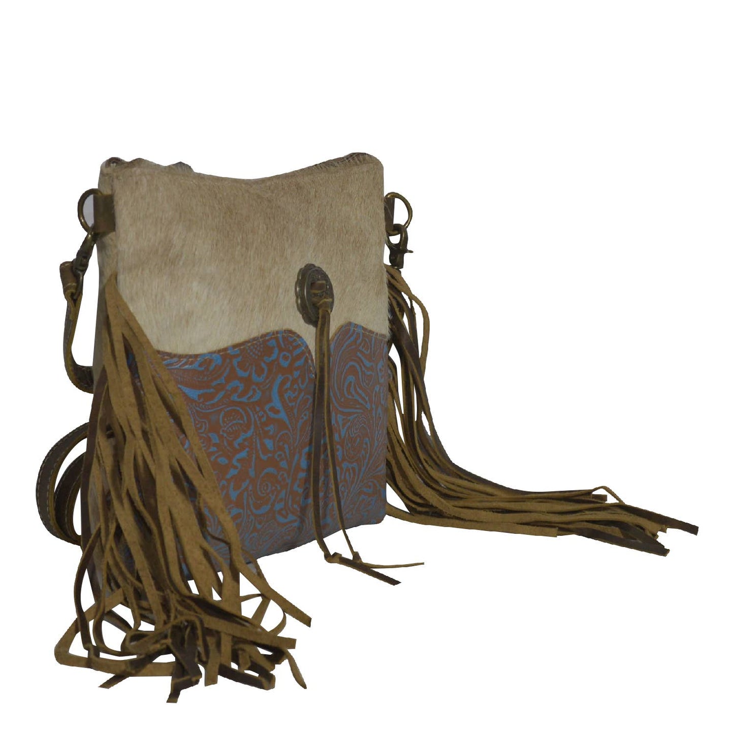 Leather & Hairon Women's Laser Crossbody