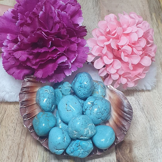 Magnesite Blue Tumbled Stone