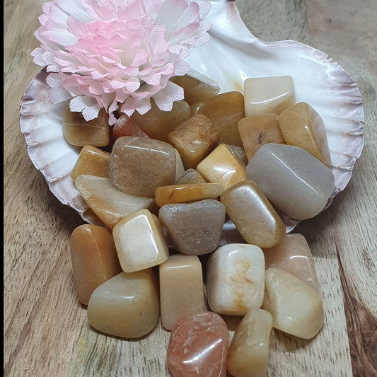 Orange Jade Tumbled Stone