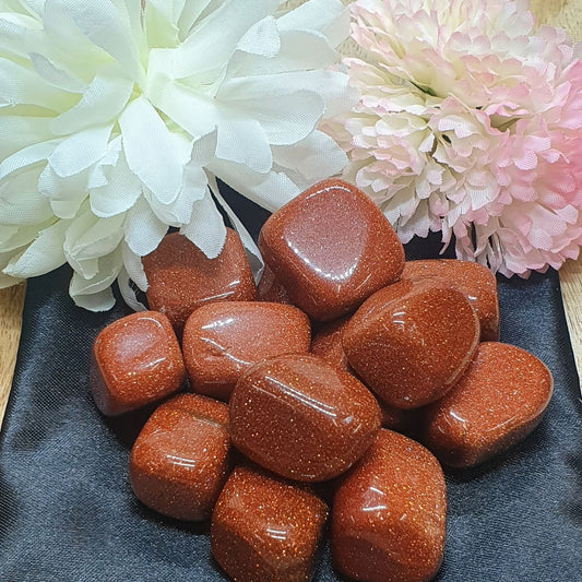 Goldstone Brown Tumbled Stone