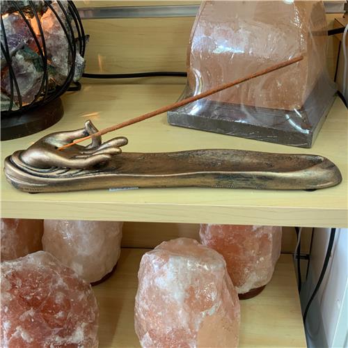 Zen hand flat incense burner