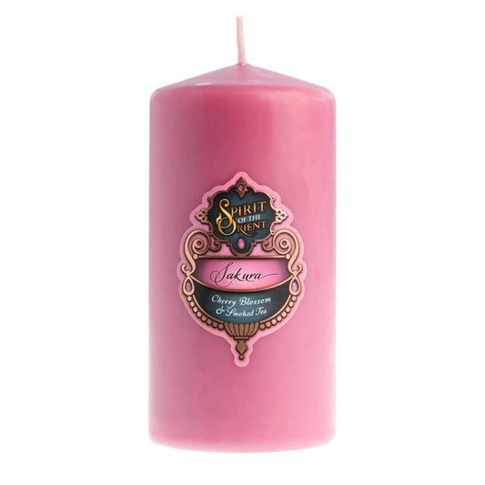 Sakura Pillar Candle Medium