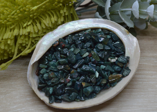Bloodstone Crystal Chips - 100g